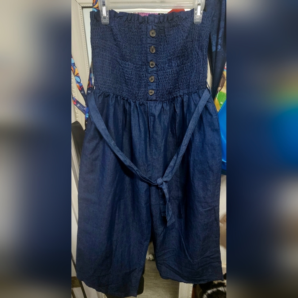 Women's Navy Jumpsuit